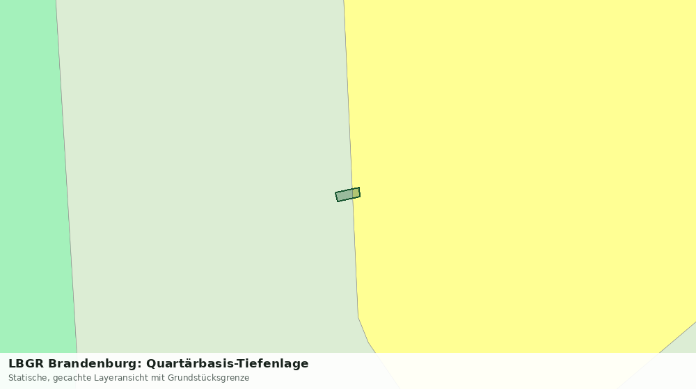 Statische Kartenansicht: LBGR Brandenburg: Quartärbasis-Tiefenlage