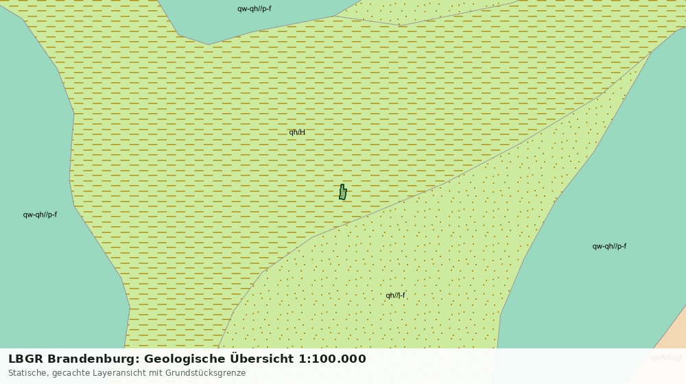 Statische Kartenansicht: LBGR Brandenburg: Geologische Übersicht 1:100.000
