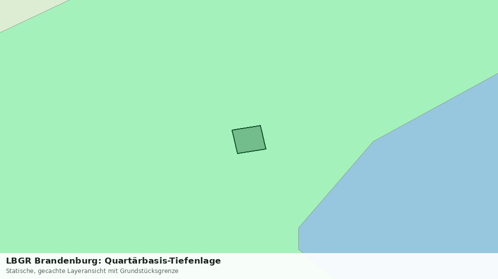 Statische Kartenansicht: LBGR Brandenburg: Quartärbasis-Tiefenlage