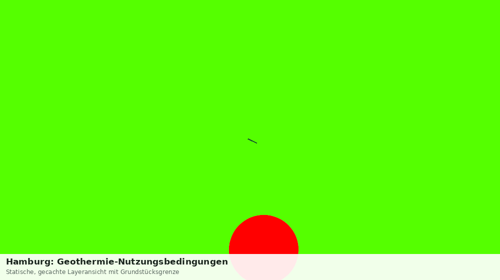 Statische Kartenansicht: Hamburg: Geothermie-Nutzungsbedingungen