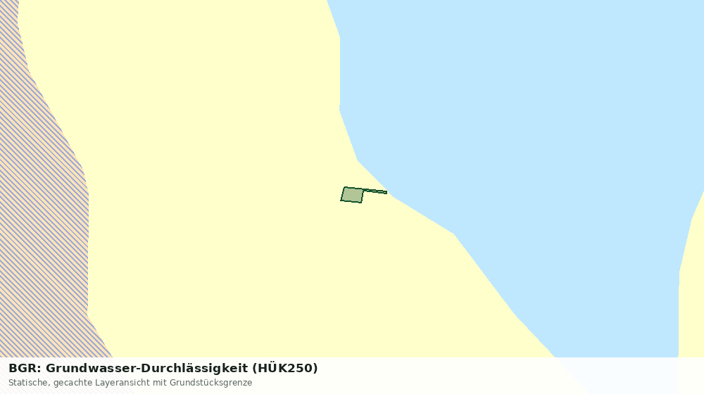 Statische Kartenansicht: BGR: Grundwasser-Durchlässigkeit (HÜK250)