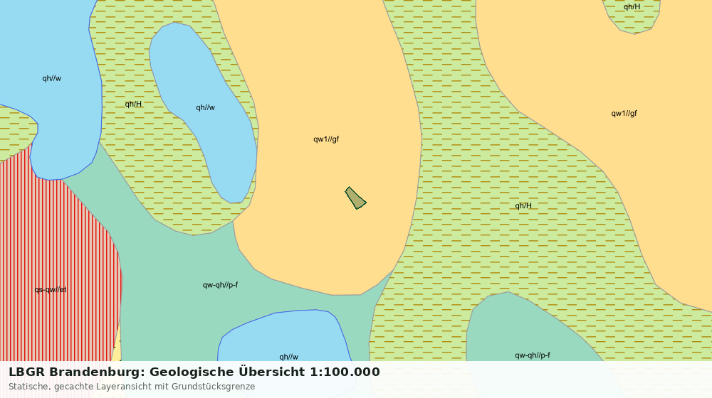 Statische Kartenansicht: LBGR Brandenburg: Geologische Übersicht 1:100.000