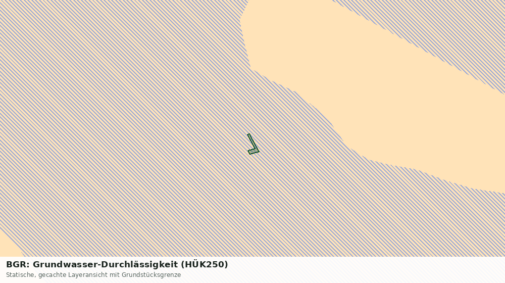 Statische Kartenansicht: BGR: Grundwasser-Durchlässigkeit (HÜK250)