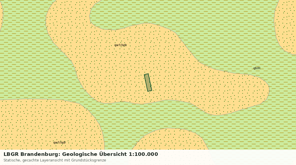 Statische Kartenansicht: LBGR Brandenburg: Geologische Übersicht 1:100.000