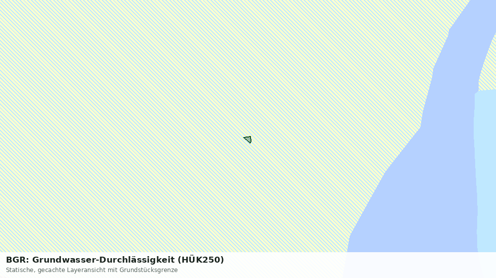 Statische Kartenansicht: BGR: Grundwasser-Durchlässigkeit (HÜK250)