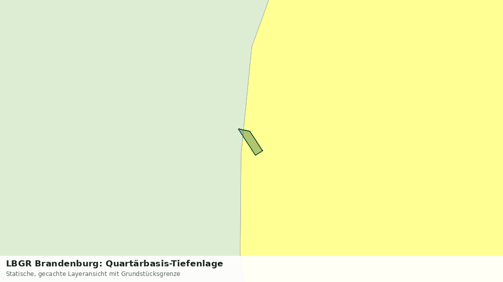 Statische Kartenansicht: LBGR Brandenburg: Quartärbasis-Tiefenlage