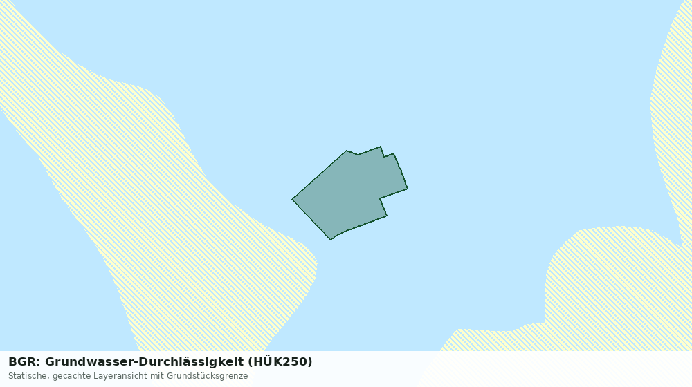 Statische Kartenansicht: BGR: Grundwasser-Durchlässigkeit (HÜK250)