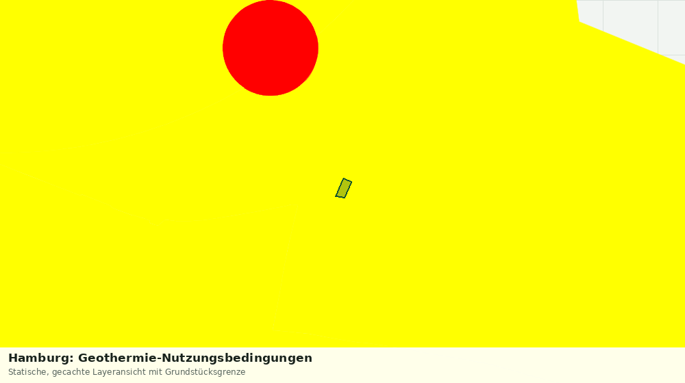Statische Kartenansicht: Hamburg: Geothermie-Nutzungsbedingungen