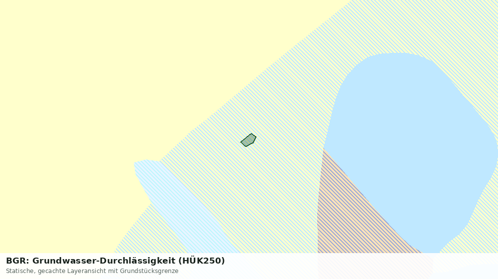 Statische Kartenansicht: BGR: Grundwasser-Durchlässigkeit (HÜK250)