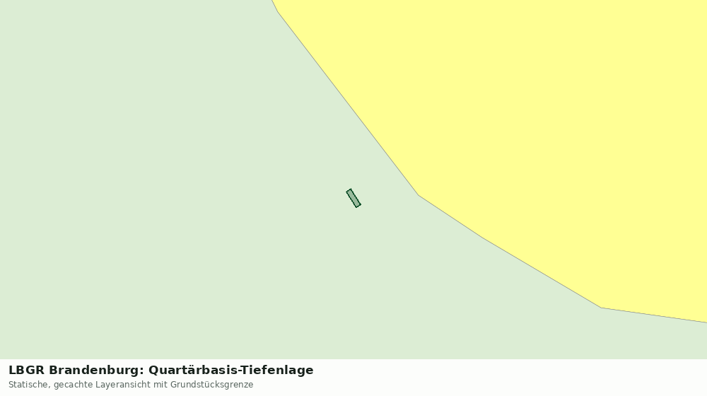 Statische Kartenansicht: LBGR Brandenburg: Quartärbasis-Tiefenlage