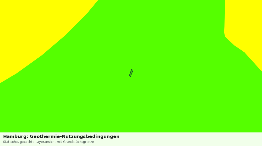 Statische Kartenansicht: Hamburg: Geothermie-Nutzungsbedingungen