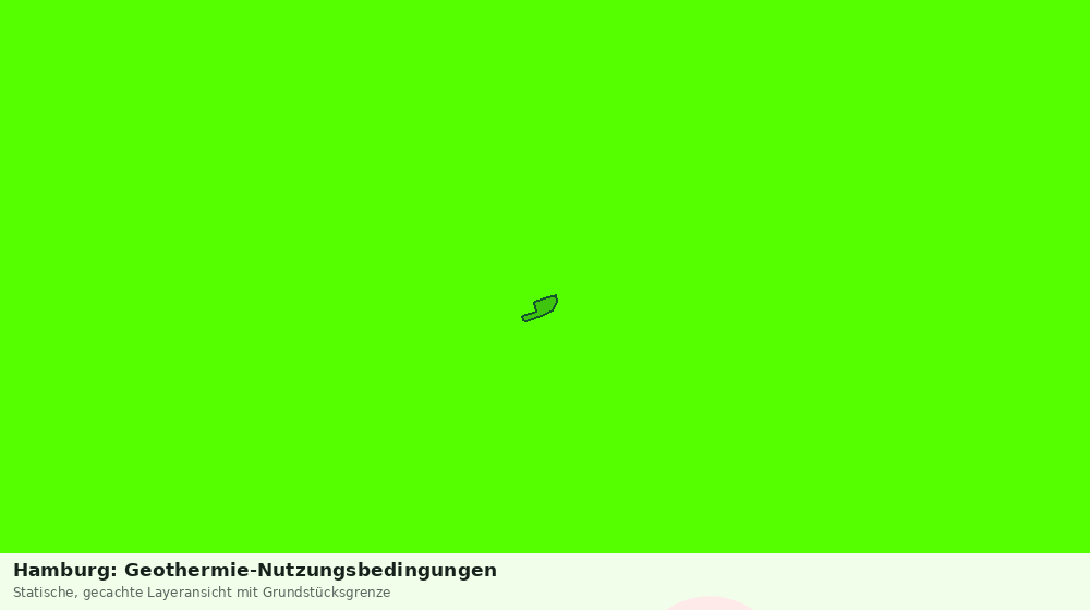 Statische Kartenansicht: Hamburg: Geothermie-Nutzungsbedingungen