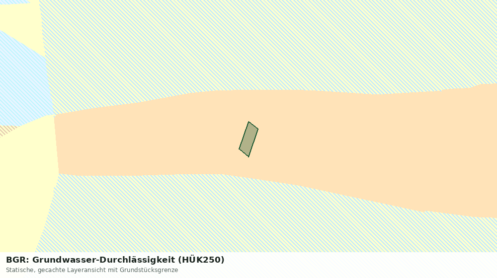 Statische Kartenansicht: BGR: Grundwasser-Durchlässigkeit (HÜK250)