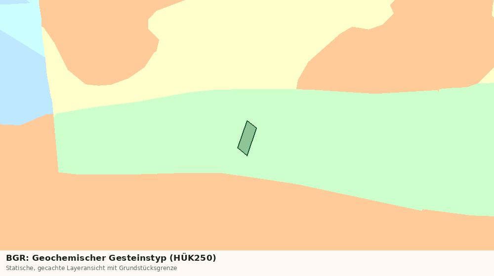 Statische Kartenansicht: BGR: Geochemischer Gesteinstyp (HÜK250)