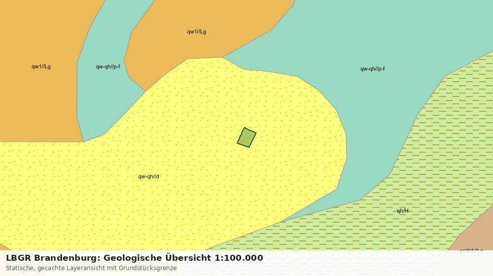 Statische Kartenansicht: LBGR Brandenburg: Geologische Übersicht 1:100.000
