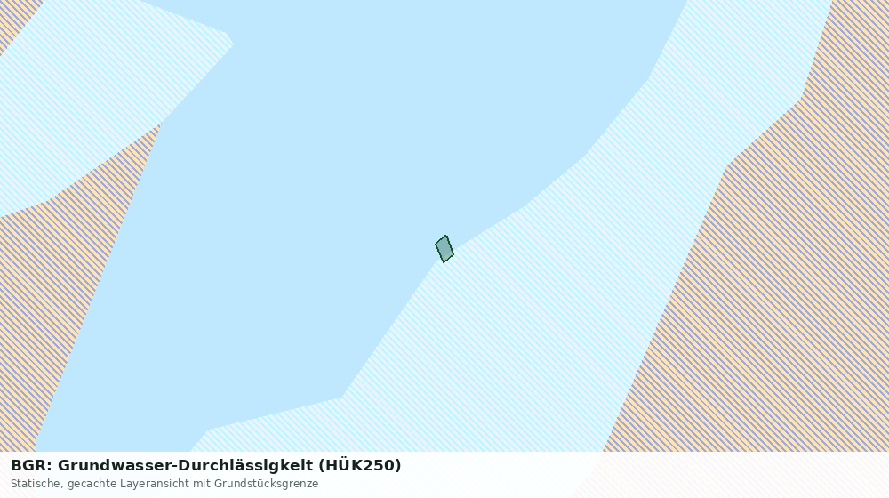 Statische Kartenansicht: BGR: Grundwasser-Durchlässigkeit (HÜK250)