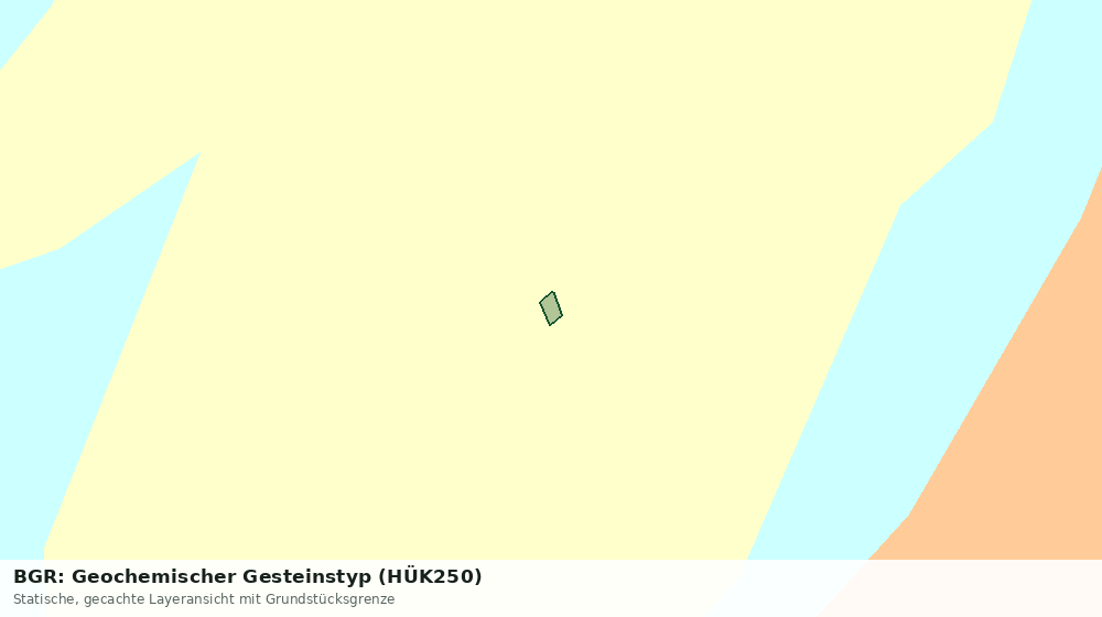 Statische Kartenansicht: BGR: Geochemischer Gesteinstyp (HÜK250)