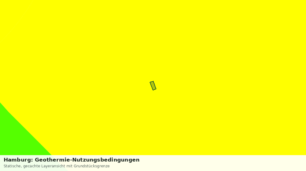 Statische Kartenansicht: Hamburg: Geothermie-Nutzungsbedingungen