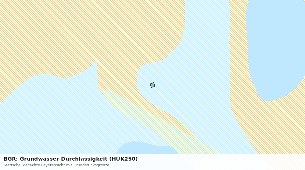 Statische Kartenansicht: BGR: Grundwasser-Durchlässigkeit (HÜK250)