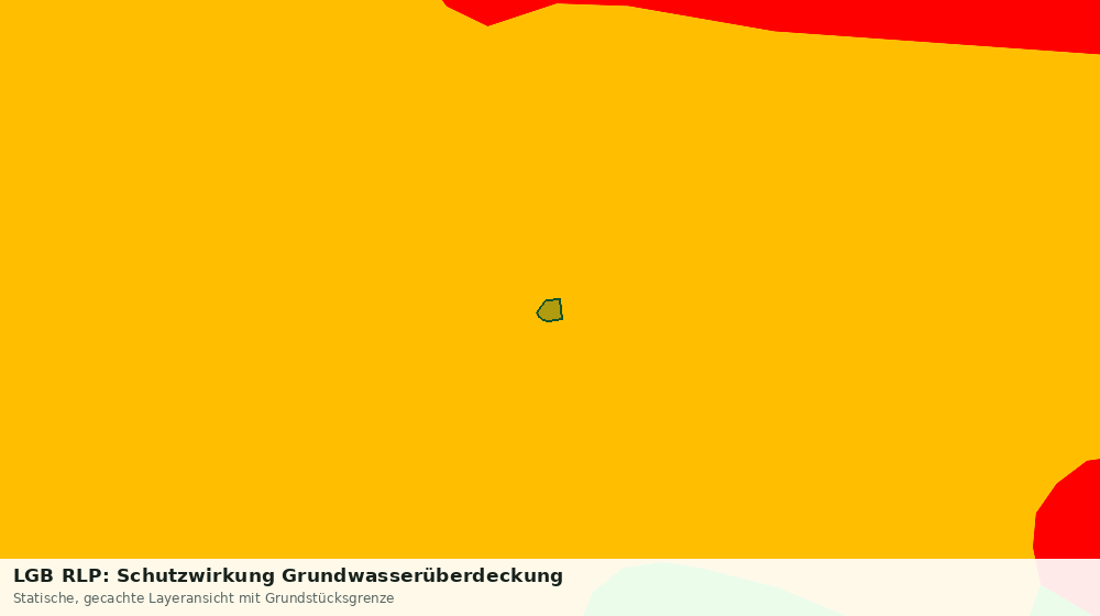 Statische Kartenansicht: LGB RLP: Schutzwirkung Grundwasserüberdeckung
