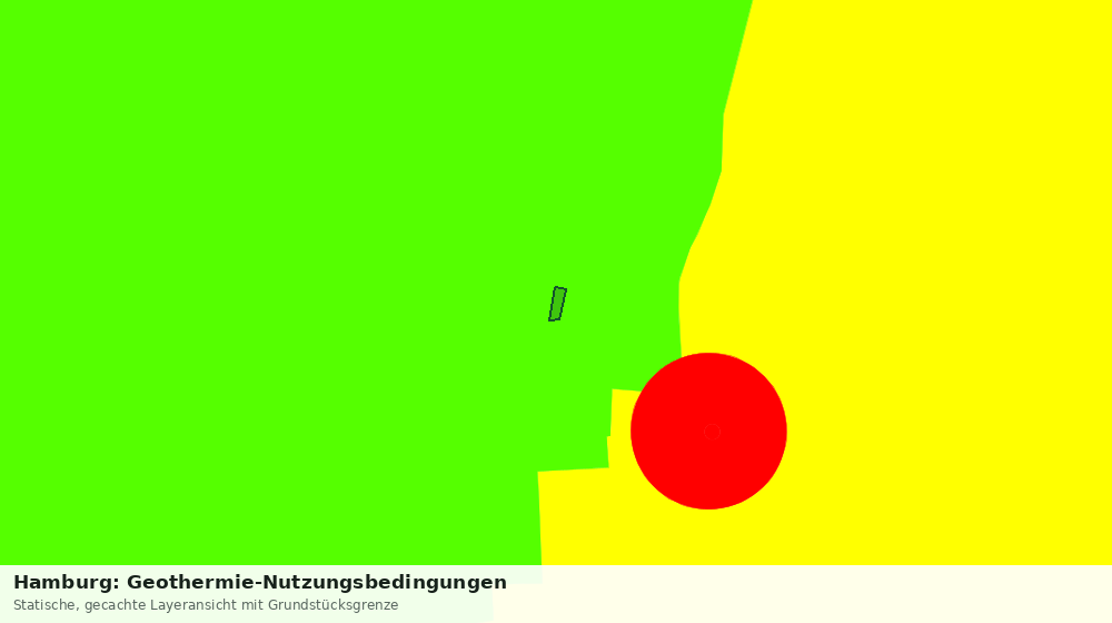 Statische Kartenansicht: Hamburg: Geothermie-Nutzungsbedingungen