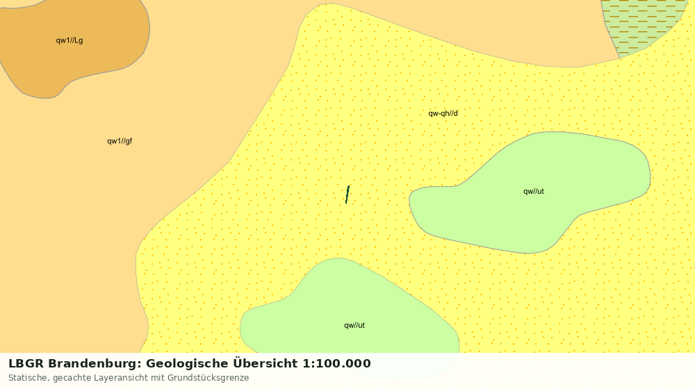 Statische Kartenansicht: LBGR Brandenburg: Geologische Übersicht 1:100.000