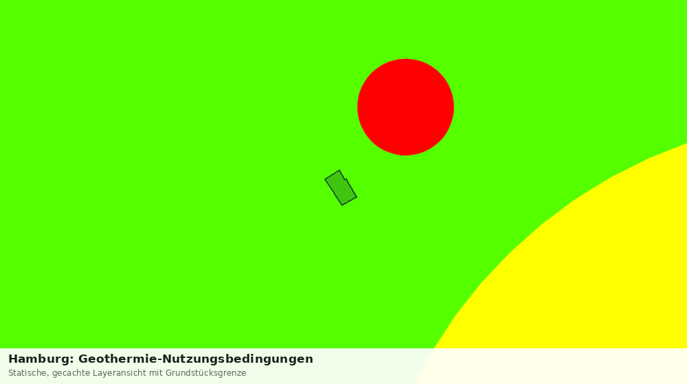 Statische Kartenansicht: Hamburg: Geothermie-Nutzungsbedingungen