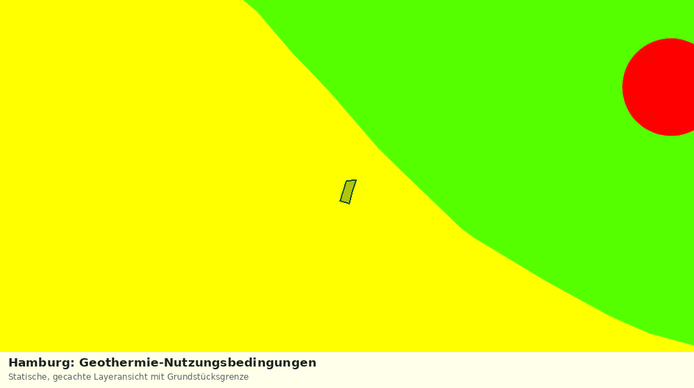 Statische Kartenansicht: Hamburg: Geothermie-Nutzungsbedingungen