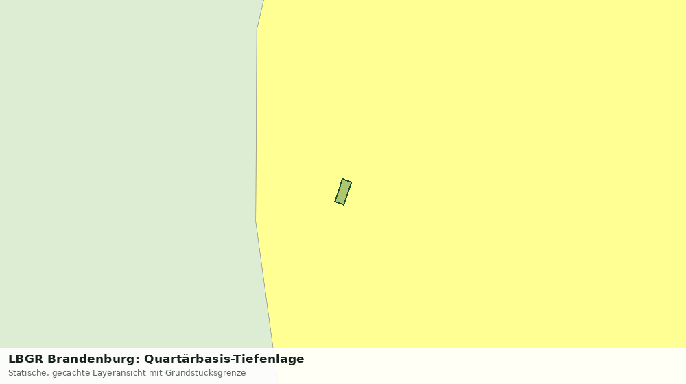 Statische Kartenansicht: LBGR Brandenburg: Quartärbasis-Tiefenlage