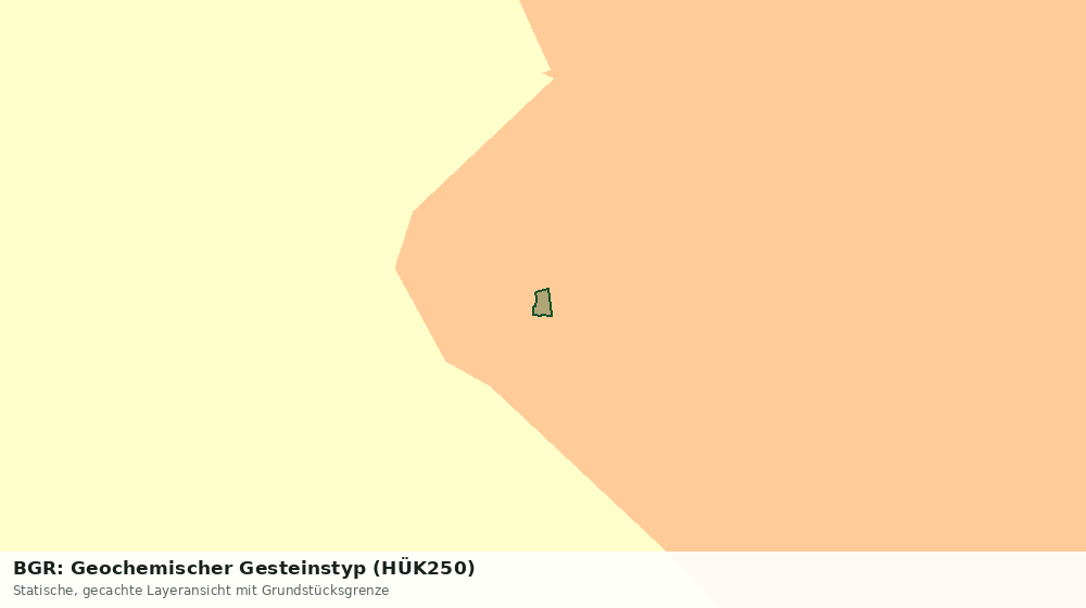 Statische Kartenansicht: BGR: Geochemischer Gesteinstyp (HÜK250)