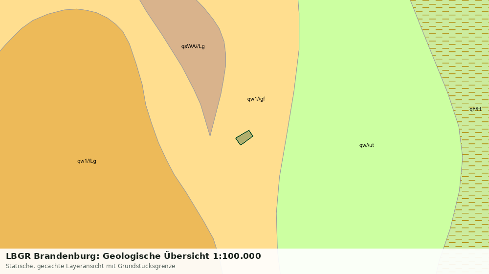 Statische Kartenansicht: LBGR Brandenburg: Geologische Übersicht 1:100.000
