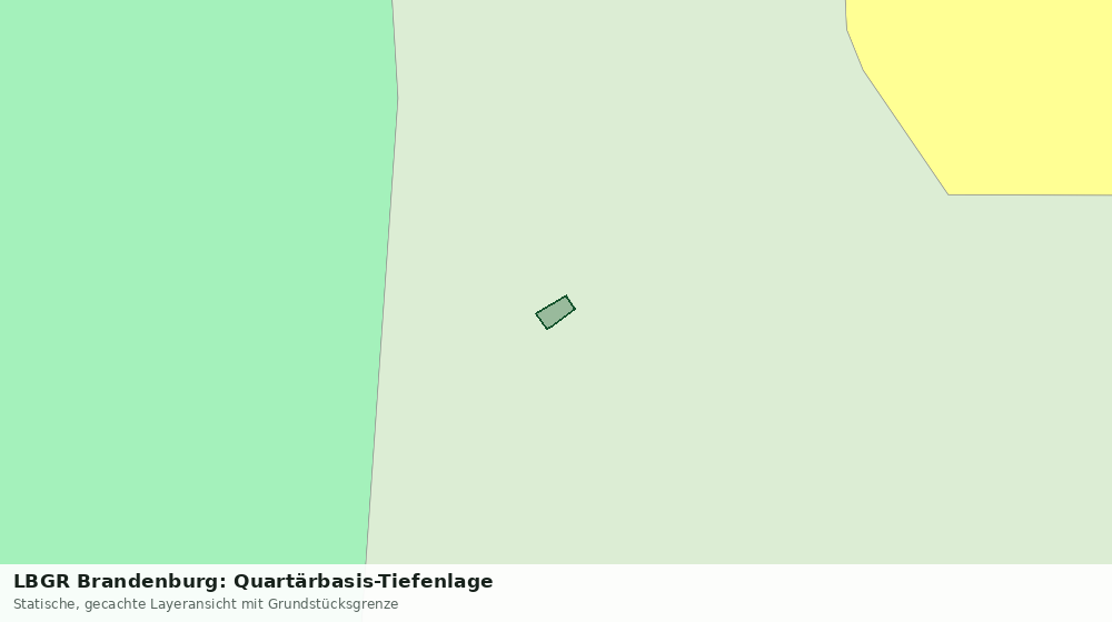Statische Kartenansicht: LBGR Brandenburg: Quartärbasis-Tiefenlage