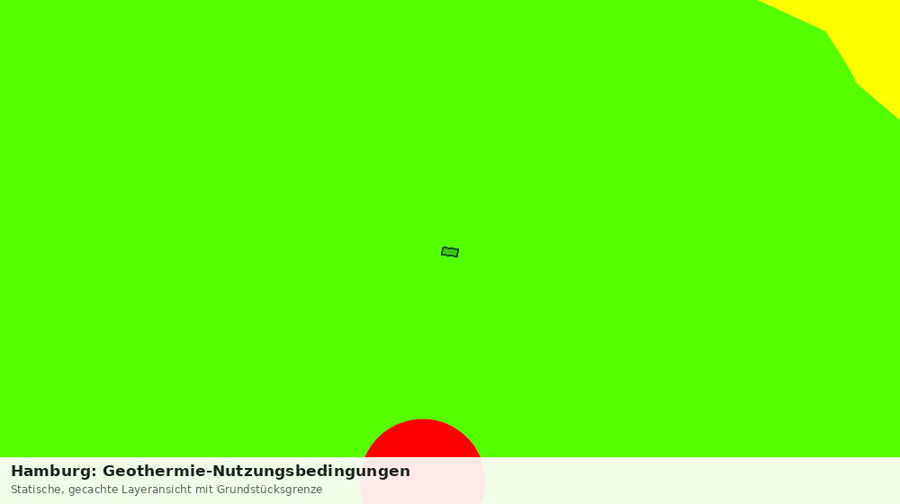 Statische Kartenansicht: Hamburg: Geothermie-Nutzungsbedingungen