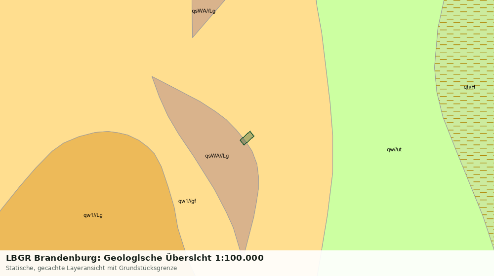 Statische Kartenansicht: LBGR Brandenburg: Geologische Übersicht 1:100.000