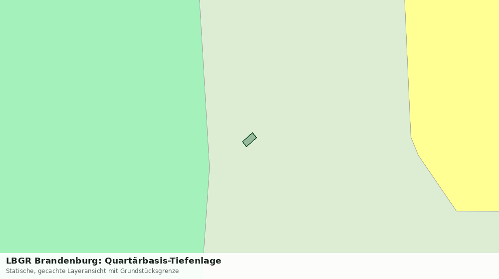 Statische Kartenansicht: LBGR Brandenburg: Quartärbasis-Tiefenlage