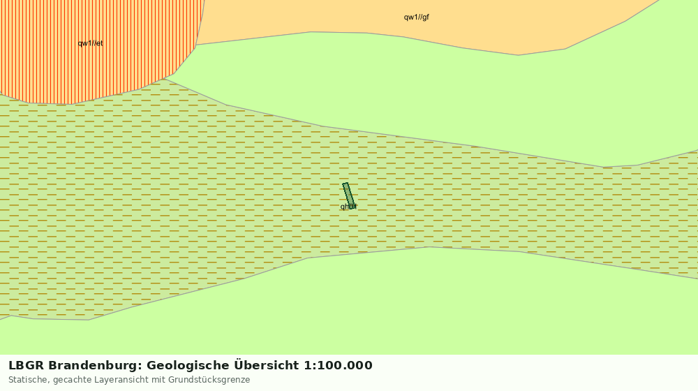 Statische Kartenansicht: LBGR Brandenburg: Geologische Übersicht 1:100.000