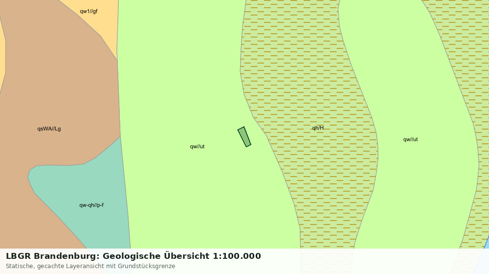 Statische Kartenansicht: LBGR Brandenburg: Geologische Übersicht 1:100.000