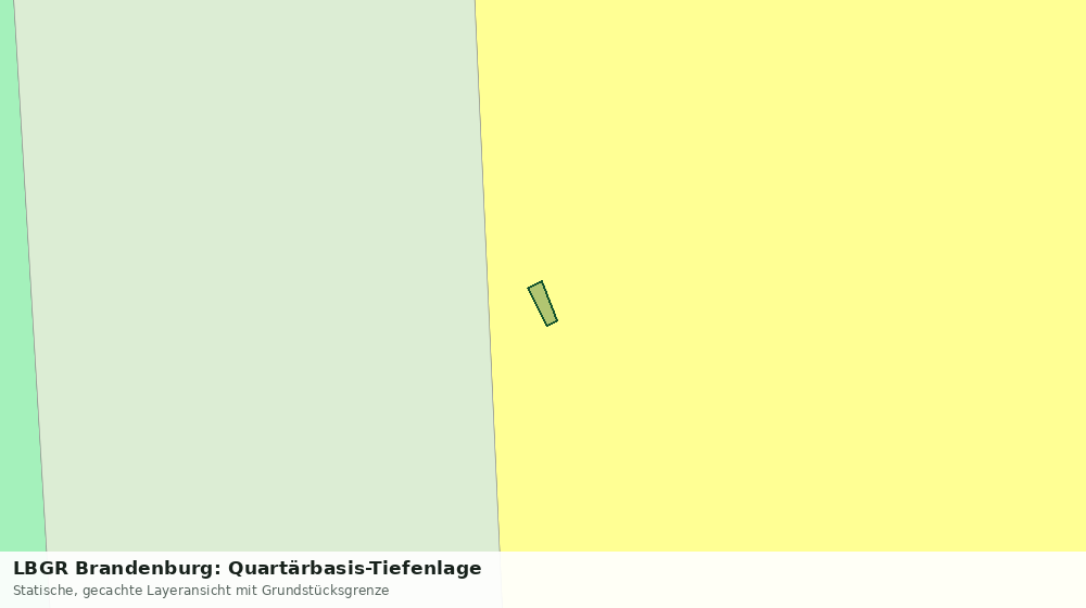 Statische Kartenansicht: LBGR Brandenburg: Quartärbasis-Tiefenlage