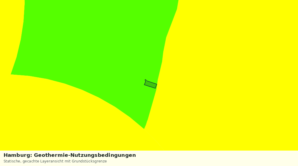 Statische Kartenansicht: Hamburg: Geothermie-Nutzungsbedingungen