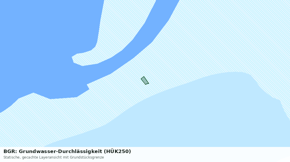 Statische Kartenansicht: BGR: Grundwasser-Durchlässigkeit (HÜK250)