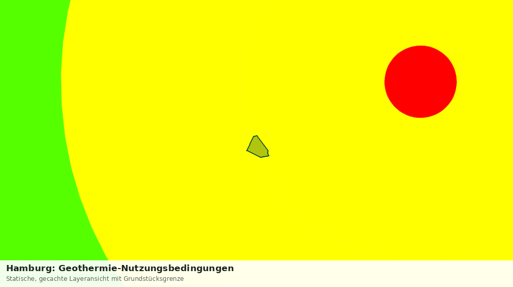 Statische Kartenansicht: Hamburg: Geothermie-Nutzungsbedingungen