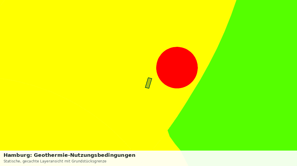 Statische Kartenansicht: Hamburg: Geothermie-Nutzungsbedingungen