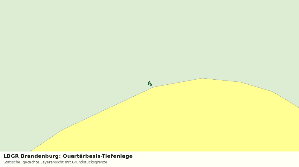 Statische Kartenansicht: LBGR Brandenburg: Quartärbasis-Tiefenlage