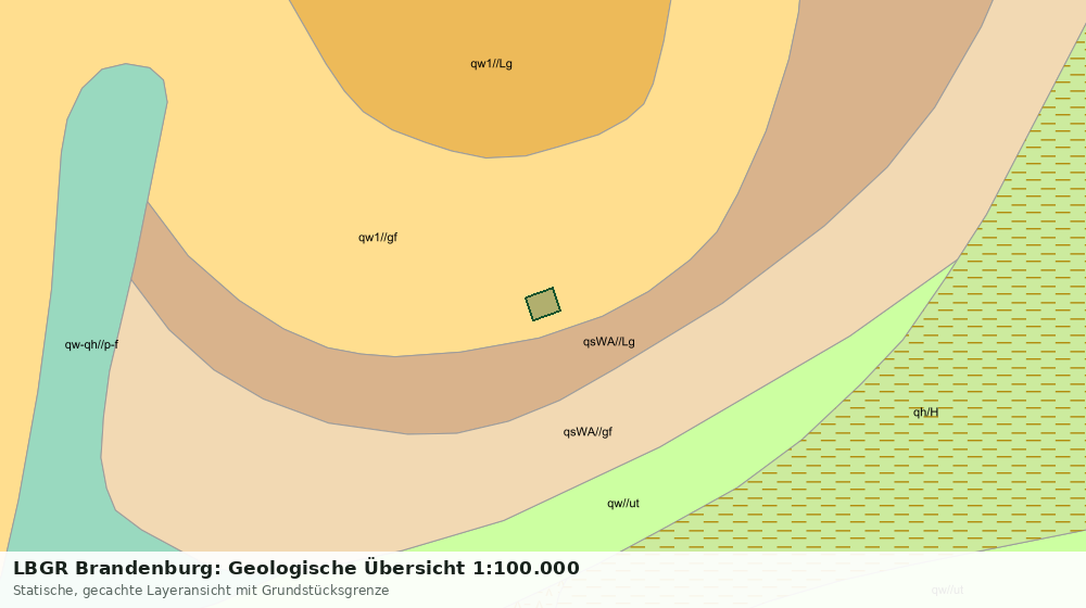 Statische Kartenansicht: LBGR Brandenburg: Geologische Übersicht 1:100.000