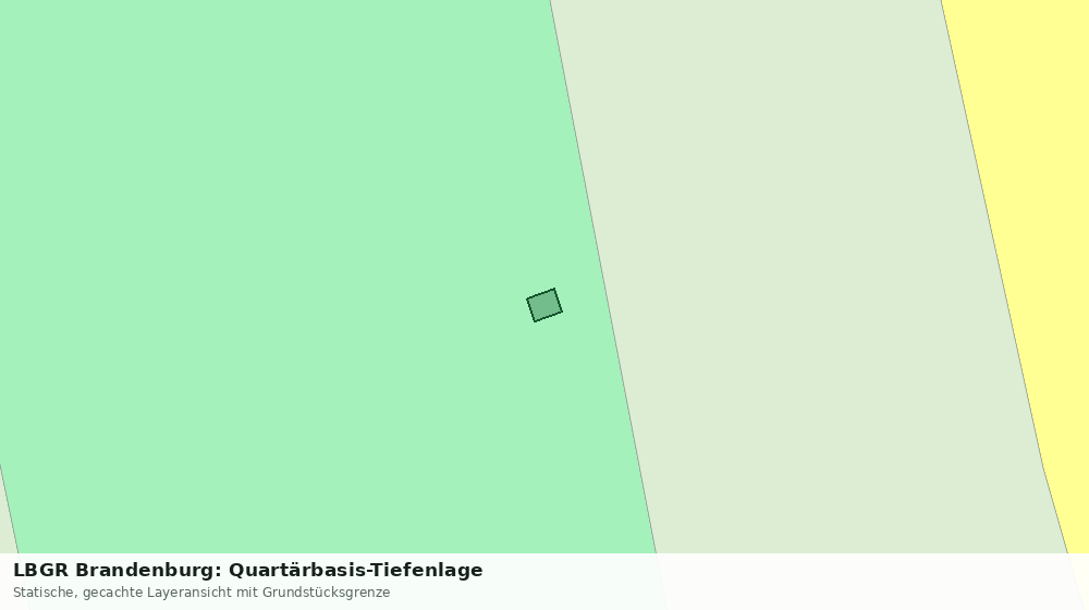 Statische Kartenansicht: LBGR Brandenburg: Quartärbasis-Tiefenlage