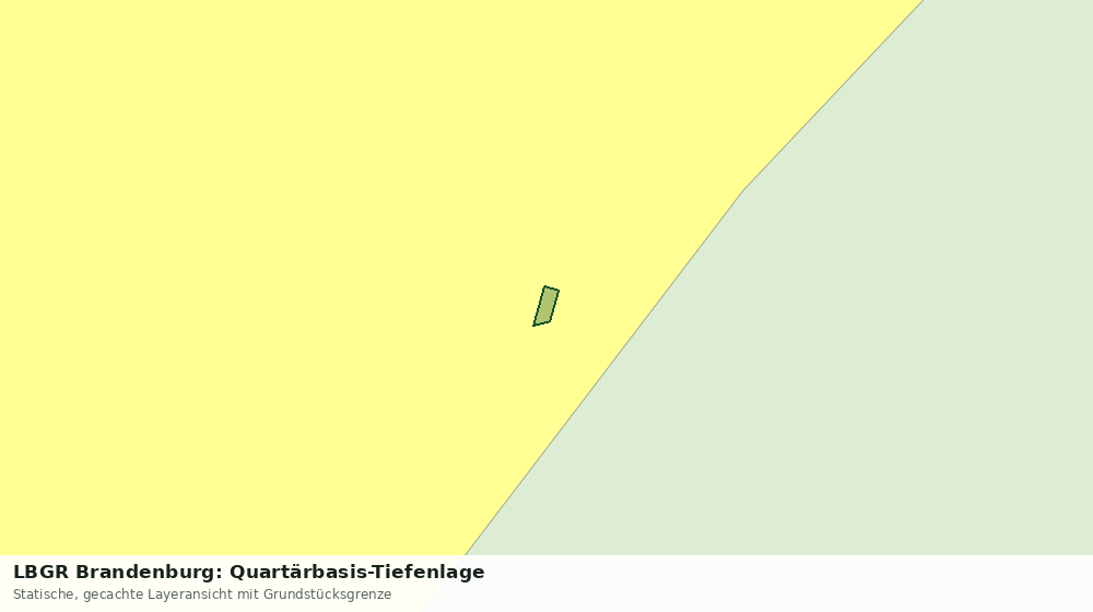 Statische Kartenansicht: LBGR Brandenburg: Quartärbasis-Tiefenlage
