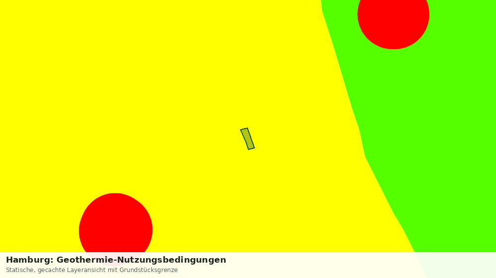 Statische Kartenansicht: Hamburg: Geothermie-Nutzungsbedingungen