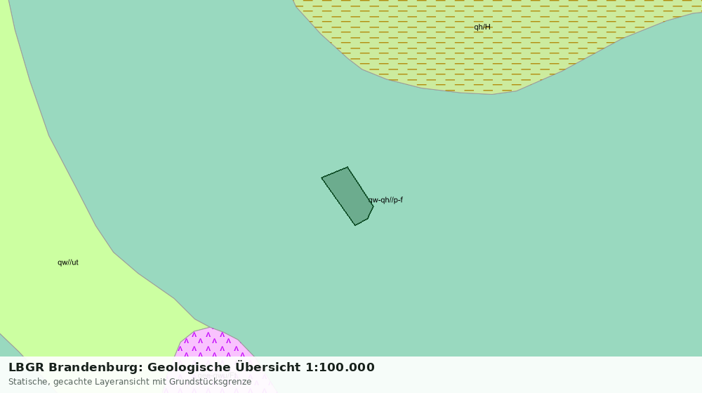 Statische Kartenansicht: LBGR Brandenburg: Geologische Übersicht 1:100.000