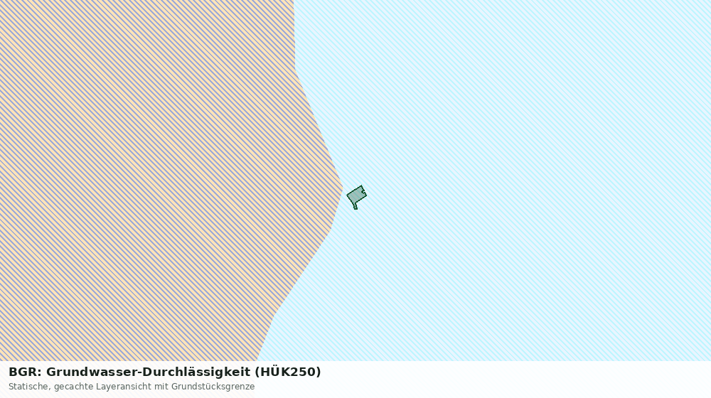 Statische Kartenansicht: BGR: Grundwasser-Durchlässigkeit (HÜK250)