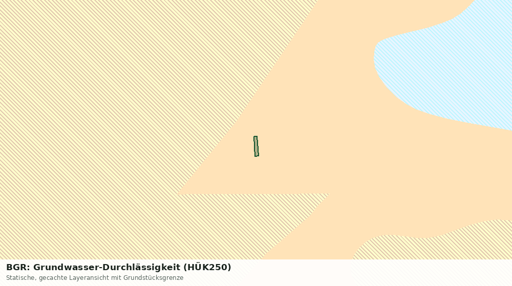 Statische Kartenansicht: BGR: Grundwasser-Durchlässigkeit (HÜK250)